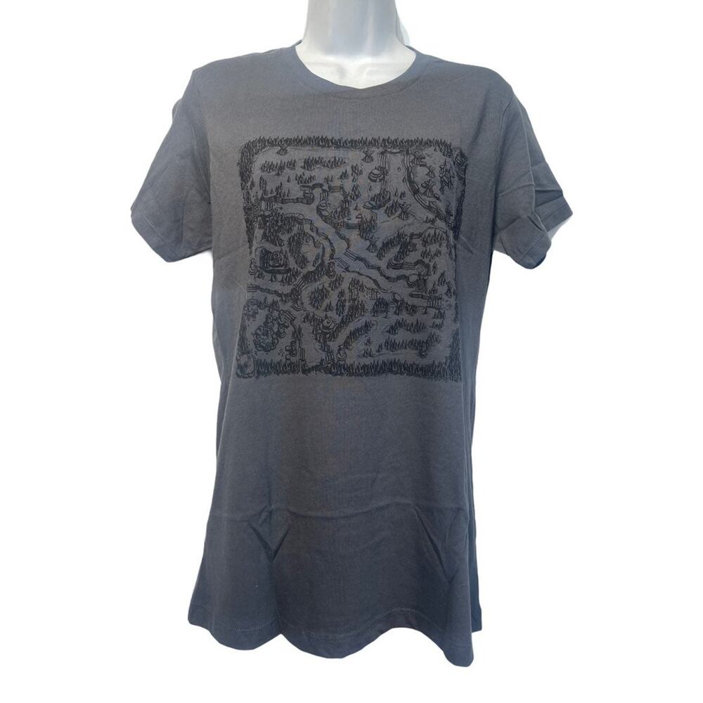 DOTA 2 Battlefield Map Image Short Sleeve Graphic T Shirt Size XL